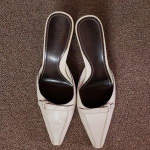 Cole Haan Kitten Heel Beige Mules 9 B